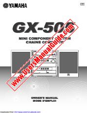 Voir GX-505 pdf MODE D'EMPLOI