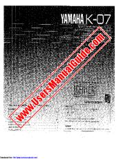 Visualizza K-07 pdf MANUALE DEL PROPRIETARIO