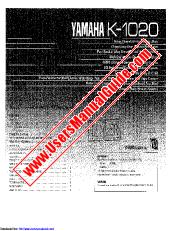 View K-1020 pdf OWNER'S MANUAL