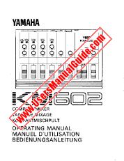 Visualizza KM602 pdf Manuale del proprietario (immagine)