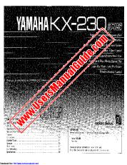 Visualizza KX-230 pdf MANUALE DEL PROPRIETARIO