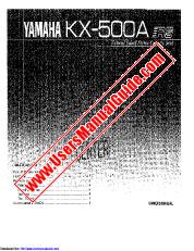 Visualizza KX-500A pdf MANUALE DEL PROPRIETARIO