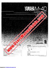 Visualizza M-40 pdf MANUALE DEL PROPRIETARIO