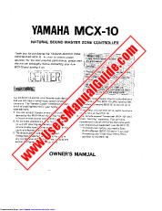 View MCX-10 pdf OWNER'S MANUAL
