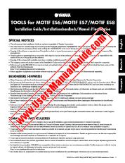 Voir MOTIF ES8 pdf Guide d'installation