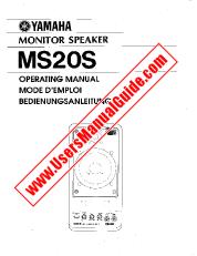 Visualizza MS20S pdf Manuale del proprietario (immagine)