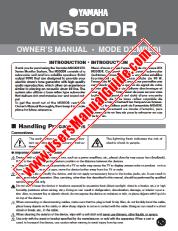 View MS50DR pdf Owner's Manual