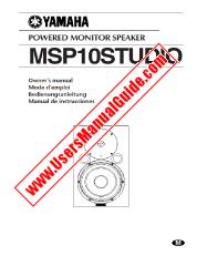 Visualizza MSP10STUDIO pdf Manuale del proprietario