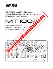 Ver MT100II pdf Manual De Propietario (Imagen)