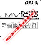 View MV100 pdf Owner's Manual (Image)