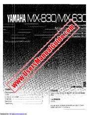 Voir MX-630 pdf MODE D'EMPLOI