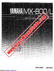 Voir MX-800 pdf MODE D'EMPLOI