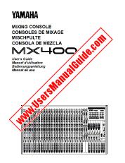 Ver MX400 pdf El manual del propietario