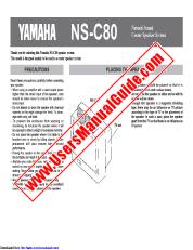 Ver NS-C80 pdf EL MANUAL DEL PROPIETARIO