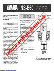 View NS-E60 pdf OWNER'S MANUAL