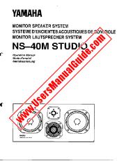 View NS-40M STUDIO pdf Owner's Manual (Image)