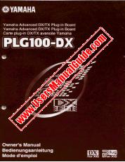 Voir PLG100-DX pdf Mode d'emploi