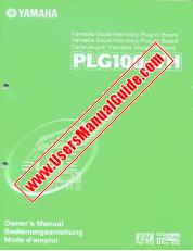 Voir PLG100-VH pdf Mode d'emploi