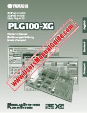 Voir PLG100-XG pdf Mode d'emploi