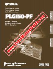 Voir PLG150-PF pdf Mode d'emploi