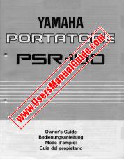 Ver PSR-100 pdf El manual del propietario