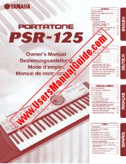Ver PSR-125 pdf El manual del propietario