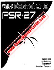 View PSR-27 pdf Owner's Manual (Image)