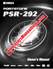 Ver PSR-292 pdf El manual del propietario