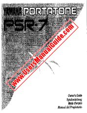 Ver PSR-7 pdf Manual De Propietario (Imagen)