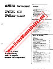 Voir PSS-102 pdf Manuel du propriétaire (de l'image)