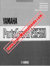 Visualizza PSS-560 pdf Manuale del proprietario (immagine)