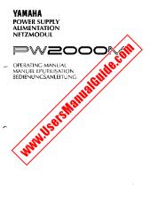 View PW2000M pdf Owner's Manual (Image)