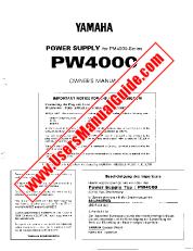 Vezi PW4000 pdf Manualul proprietarului (imagine)