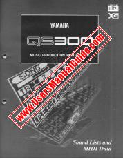 Vezi QS300 pdf Liste de sunet și de date MIDI
