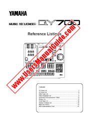 View QY700 pdf Reference Listings