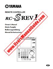 Ansicht RC-SREV1 pdf Bedienungsanleitung