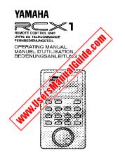 Vezi RCX1 pdf Manualul proprietarului (imagine)