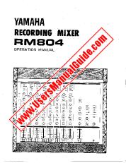 Voir RM804 pdf Manuel du propriétaire (de l'image)