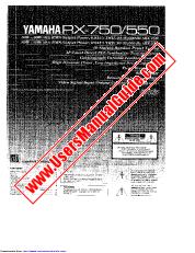 Ver RX-550 pdf EL MANUAL DEL PROPIETARIO