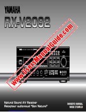 Voir RX-V2092 pdf MODE D'EMPLOI