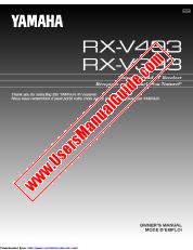 Voir RX-V393 pdf MODE D'EMPLOI