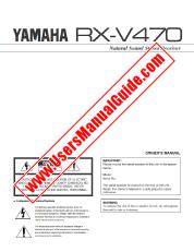 View RX-V470 pdf OWNER'S MANUAL