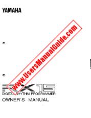 View RX15 pdf Owner's Manual (Image)