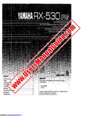 View RX-530 pdf OWNER'S MANUAL