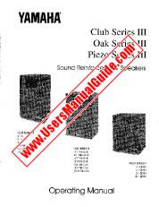 View Club Series III Oak Series III Piezo Series III pdf Owner's Manual (Image)