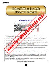 Ansicht Voice Editor for S90 pdf Bedienungsanleitung