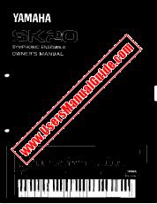 Voir SK20 pdf Manuel du propriétaire (de l'image)