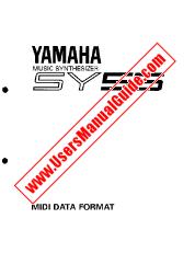 Voir SY55 pdf Format des données MIDI (Image)