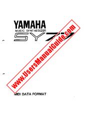 Voir SY77 pdf Format des données MIDI (Image)