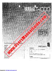 Visualizza T-1000 pdf MANUALE DEL PROPRIETARIO